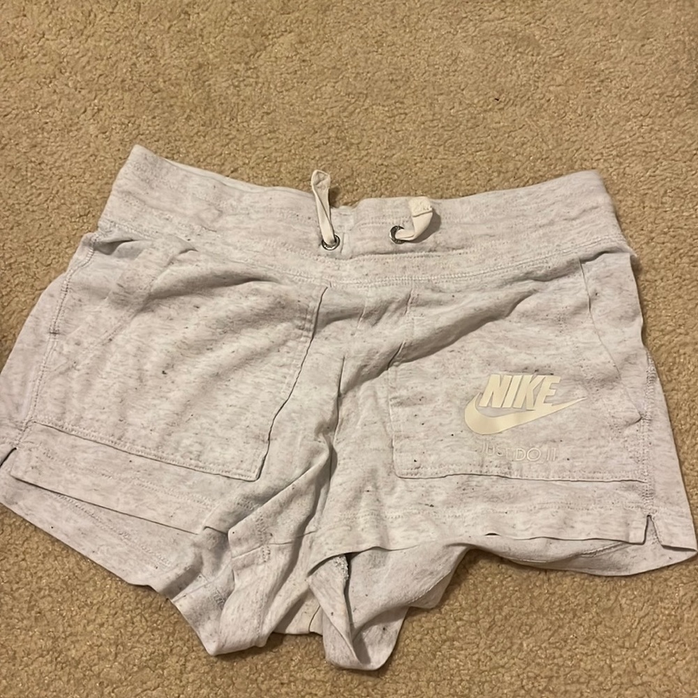 Nike Heathered white shorts